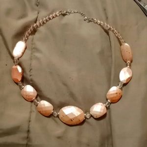 Resin bead necklace